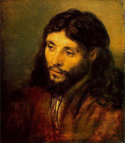 Rembrandt van rijn Young Jew as Christ oil painting image